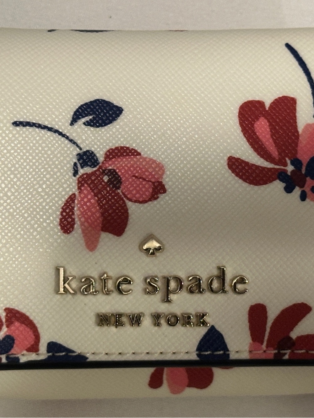 kate spade White Floral Zip Around Compact Wallet NWT&Box - Picture 14 of 16